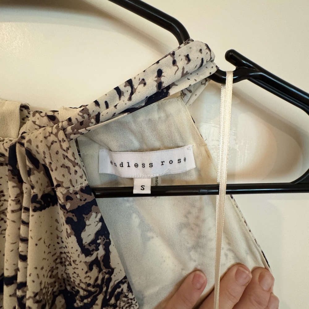 Endless Rose Monochrome Snake Print Jumpsuit fully lined. - Picture 5 of 14